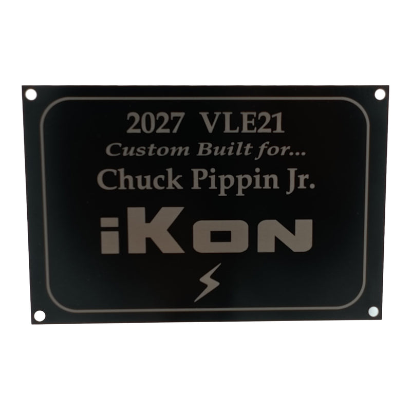 Load image into Gallery viewer, iKon Boats - 4x6 inch Custom Engraved "Built For" Plate

