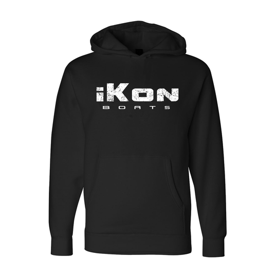 iKon Distressed Hoodie - Black