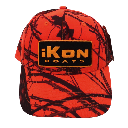 iKon 6-Panel Twill Mossy Oak® Camo Hunting Cap - Hunter Orange