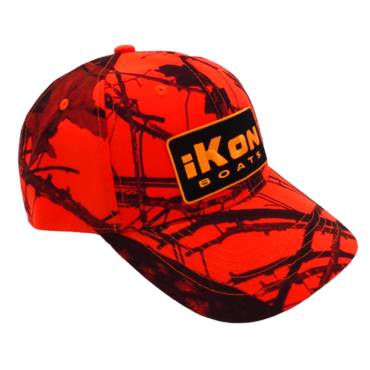 iKon 6-Panel Twill Mossy Oak® Camo Hunting Cap - Hunter Orange
