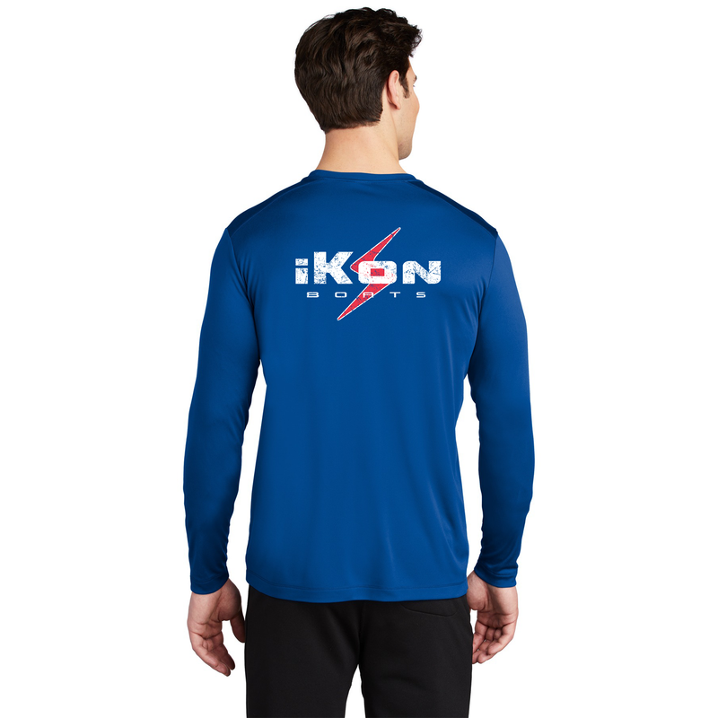 Load image into Gallery viewer, iKon Boats UPF 50 Performance Long Sleeve Shirt - Royal Blue
