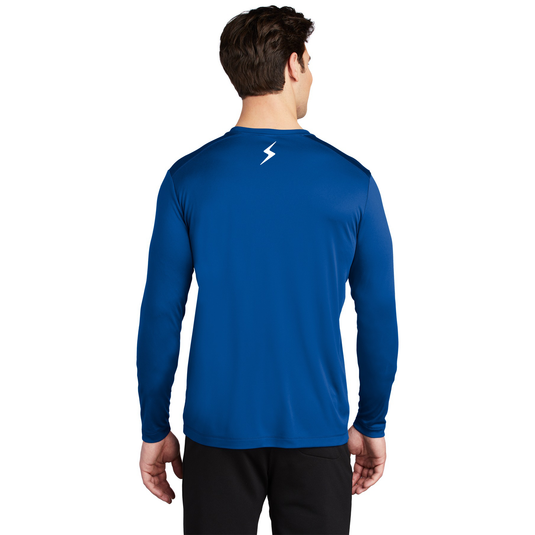 iKon Boats UPF 50 Performance Long Sleeve Shirt - Royal Blue White Bass