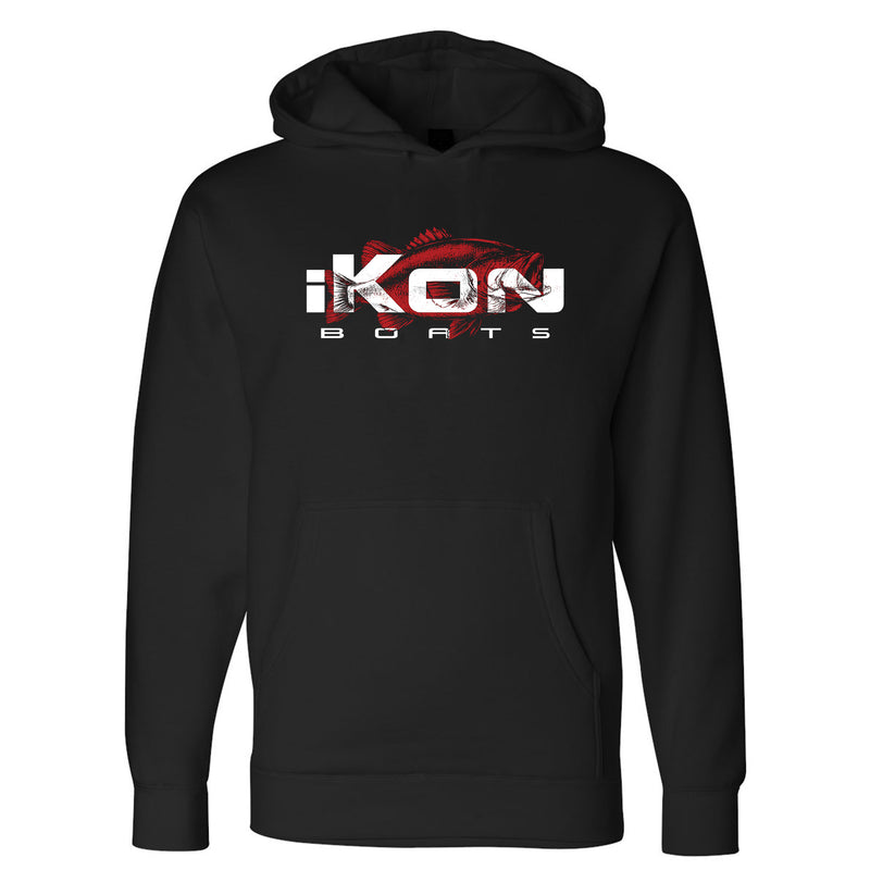 Load image into Gallery viewer, iKon Boats Red Bass Hoodie

