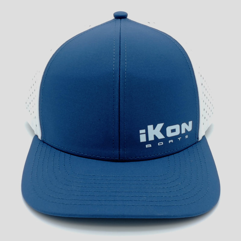 Load image into Gallery viewer, iKon 6-Panel Dryfit Performance Snapback Hat - Blue

