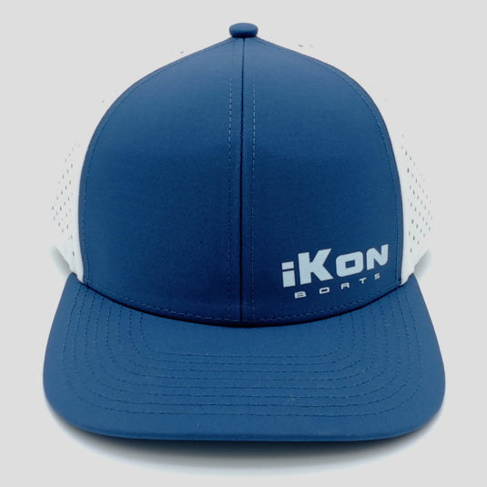 iKon 6-Panel Dryfit Performance Snapback Hat - Blue
