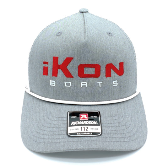 iKon Trucker Rope Hat - Gray/White