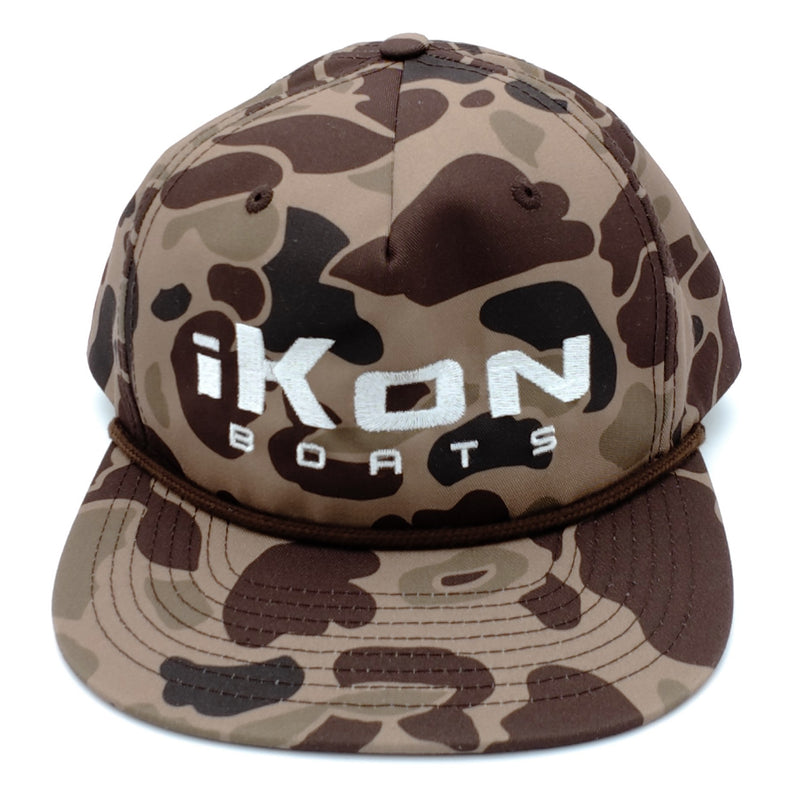 Load image into Gallery viewer, iKon Grandpa Rope Hat - Brown Camo
