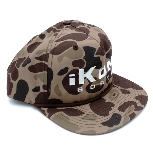 iKon Grandpa Rope Hat - Brown Camo