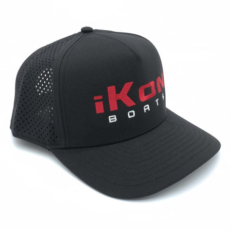 Load image into Gallery viewer, iKon 5-Panel OGIO® Performance Moisture-Wicking Hat - Black
